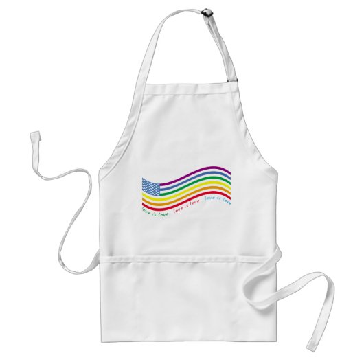 LGBT-vlag Standaard Schort (Voorkant)