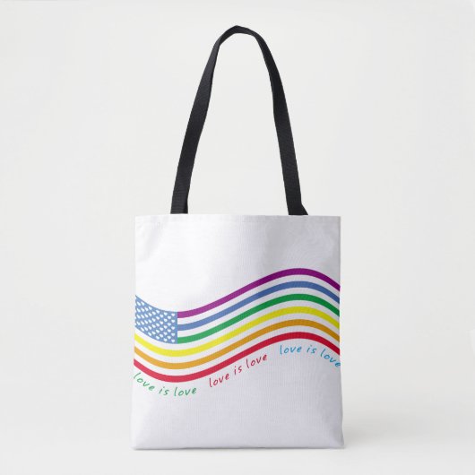 LGBT-vlag Tote Bag (Voorkant)