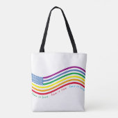LGBT-vlag Tote Bag (Achterkant)