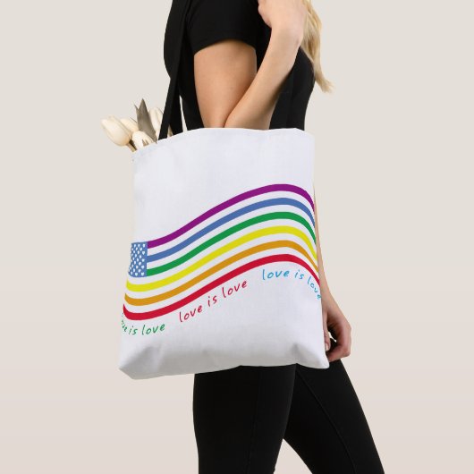 LGBT-vlag Tote Bag (Dichtbij)