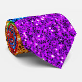 LGBT-vlag trillende vonken Stropdas (Opgerold)