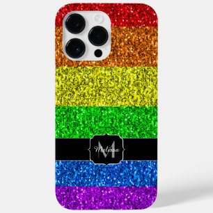LGBT vlag trilling regenbooglitter sparkle Monogra Case-Mate iPhone Case