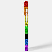 LGBT vlag trilling regenbooglitter sparkle Monogra Case-Mate iPhone Case (Achterkant / Links)
