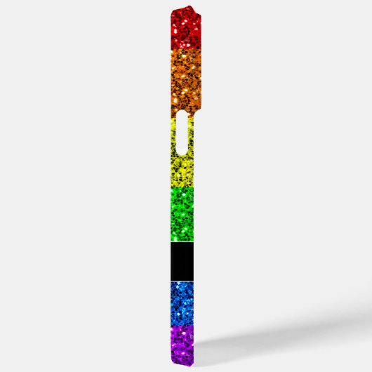 LGBT vlag trilling regenbooglitter sparkle Monogra Case-Mate iPhone Case (Achterkant / Rechts)