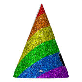 LGBT vlag trilling regenbooglitter sparkle Monogra Feesthoedjes (Links)