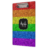 LGBT vlag trilling regenbooglitter sparkle Monogra Klembord (Links)