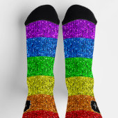 LGBT vlag trilling regenbooglitter sparkle Monogra Sokken (Top)