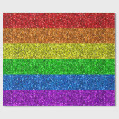 LGBT vlag trilling regenbooglitter sparkles Cadeaupapier (Vlak)