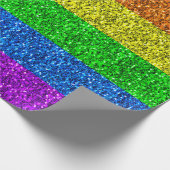 LGBT vlag trilling regenbooglitter sparkles Cadeaupapier (Hoek)