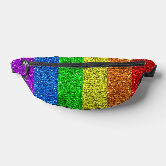 LGBT vlag trilling regenbooglitter sparkles Heuptasje (Liggend)