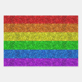 LGBT vlag trilling regenbooglitter sparkles Inpakpapier Vel (Voorkant)