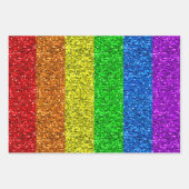 LGBT vlag trilling regenbooglitter sparkles Inpakpapier Vel (Voorkant 3)