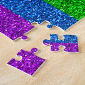 LGBT vlag trilling regenbooglitter sparkles Legpuzzel (Zijkant)