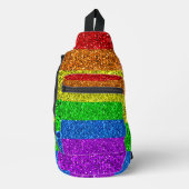 LGBT vlag trilling regenbooglitter sparkles Sling Bag (Voorkant)
