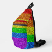 LGBT vlag trilling regenbooglitter sparkles Sling Bag (Rechterhoek)