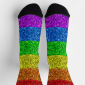 LGBT vlag trilling regenbooglitter sparkles Sokken (Top)