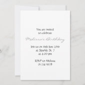 LGBT vlag trilling sparkles Monogram Uitnodiging (Achterkant)