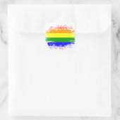 LGBT-vlag Vierkante Sticker (Tas)