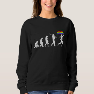 Lgbt Vlag Vlag Evolutie Aap Menselijke Liefde Bi T Trui