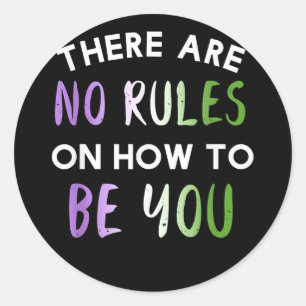 LGBT-vlaggeluiden die ik binnen ben Ronde Sticker