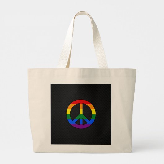LGBT-vlaggen Grote Tote Bag (Achterkant)