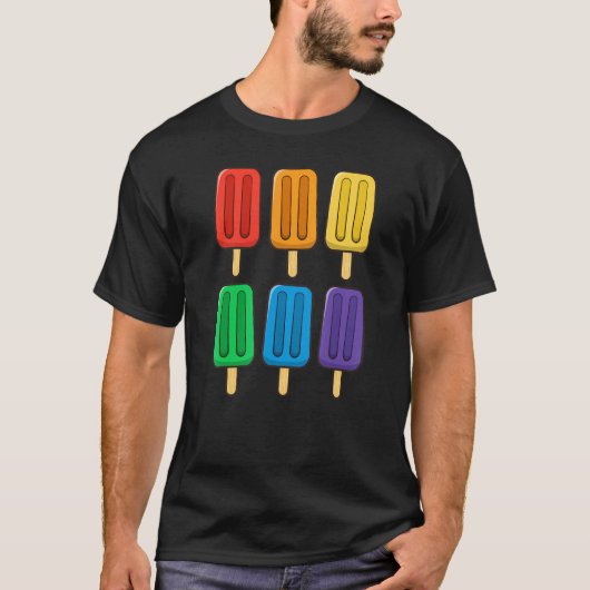 LGBT - vlaggen op 4 juli jongstleden ondertitel T-shirt (Voorkant)