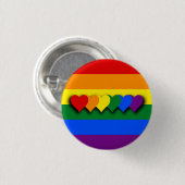 LGBT-vlaggenknop Ronde Button 3,2 Cm (Voorkant /achterkant)