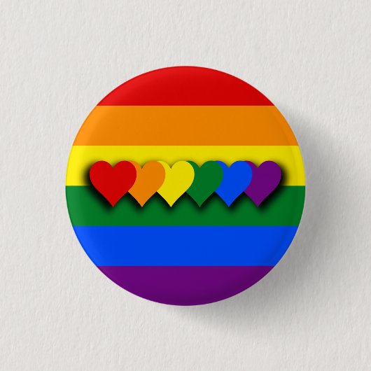 LGBT-vlaggenknop Ronde Button 3,2 Cm (Voorkant)
