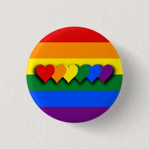 LGBT-vlaggenknop Ronde Button 3,2 Cm