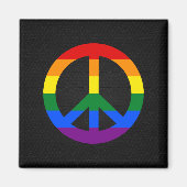 LGBT-vlagvredesbord Magnet (Voorkant)