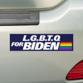LGBT voor Biden 2024 Bumpersticker (Op auto)