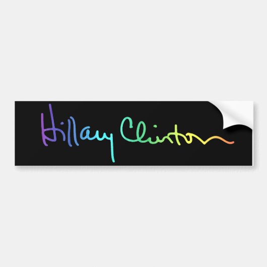 LGBT voor Hillary Clinton Bumpersticker (Voorkant)