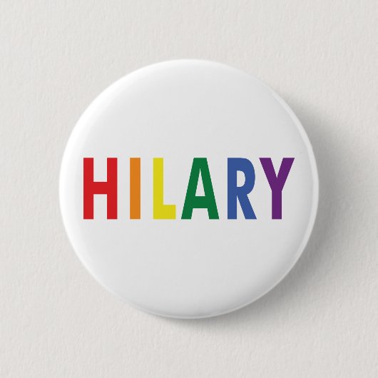 LGBT voor Hillary Clinton Pinback Button (Voorkant)