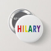 LGBT voor Hillary Clinton Pinback Button (Voorkant /achterkant)