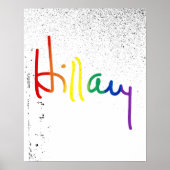 LGBT voor Hillary Clinton Poster (Voorkant)