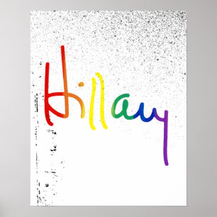 LGBT voor Hillary Clinton Poster