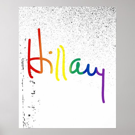 LGBT voor Hillary Clinton Poster (Voorkant)