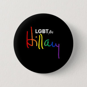 LGBT voor Hillary Clinton Ronde Button 5,7 Cm
