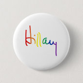 LGBT voor HILLARY CLINTON Ronde Button 5,7 Cm (Voorkant)