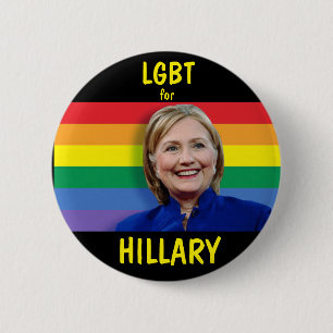 LGBT voor Hillary Clinton Ronde Button 5,7 Cm