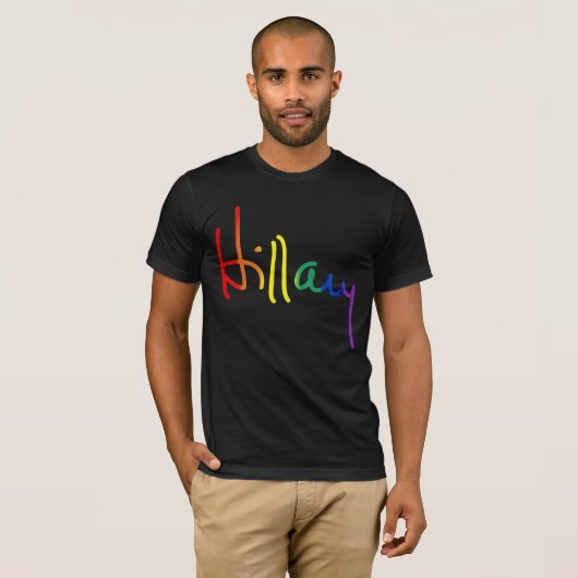 LGBT voor Hillary Clinton T-shirt (Voorkant volledig)
