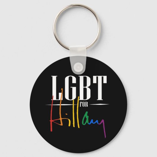 LGBT voor HILLARY -.png Sleutelhanger (Voorkant)
