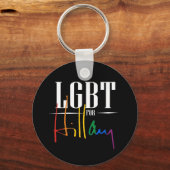 LGBT voor HILLARY -.png Sleutelhanger (Voorkant)
