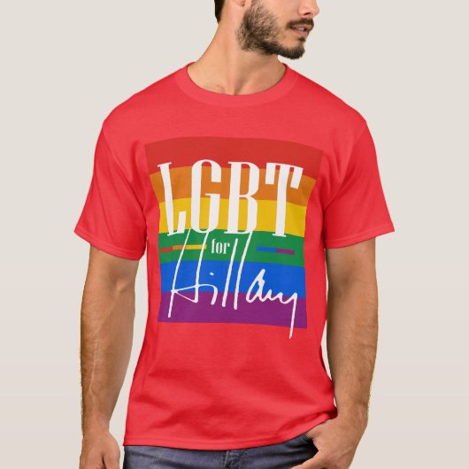 LGBT voor HILLARY - -.png T-shirt (Voorkant)