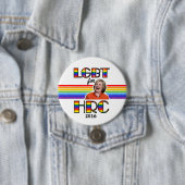 LGBT voor Hillary Ronde Button 7,6 Cm (In situ)