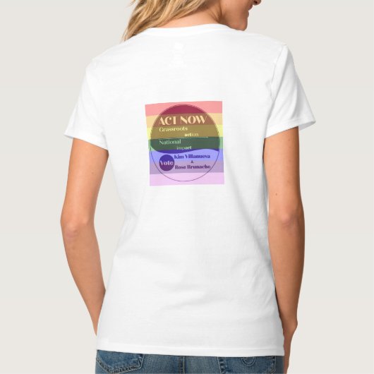 LGBT voor Kim-Roos T-shirt (Achterkant)