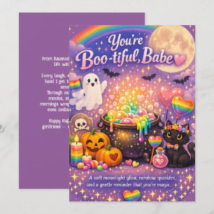 🎃🌈 LGBT Voor Mijn Mooie Dame Kaart