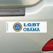 LGBT voor OBAMA Bumpersticker (Op auto)