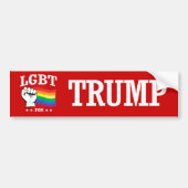 LGBT VOOR TRUMP BUMPERSTICKER (Voorkant)