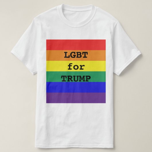 LGBT voor TRUMP T-shirt (Design voorkant)